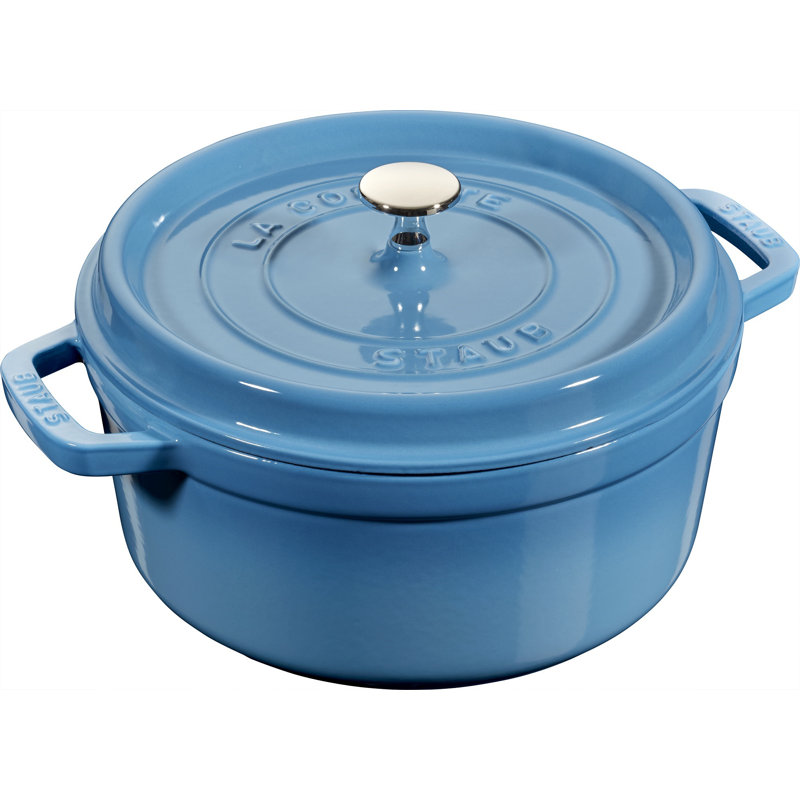 Staub 5.5 qt. Enameled Cast Iron Round Dutch Oven Wayfair.ca